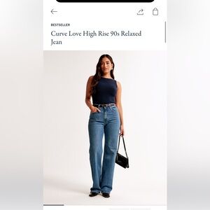 Abercrombie & Fitch Jeans - 90s High Rise Relaxed Curve Love